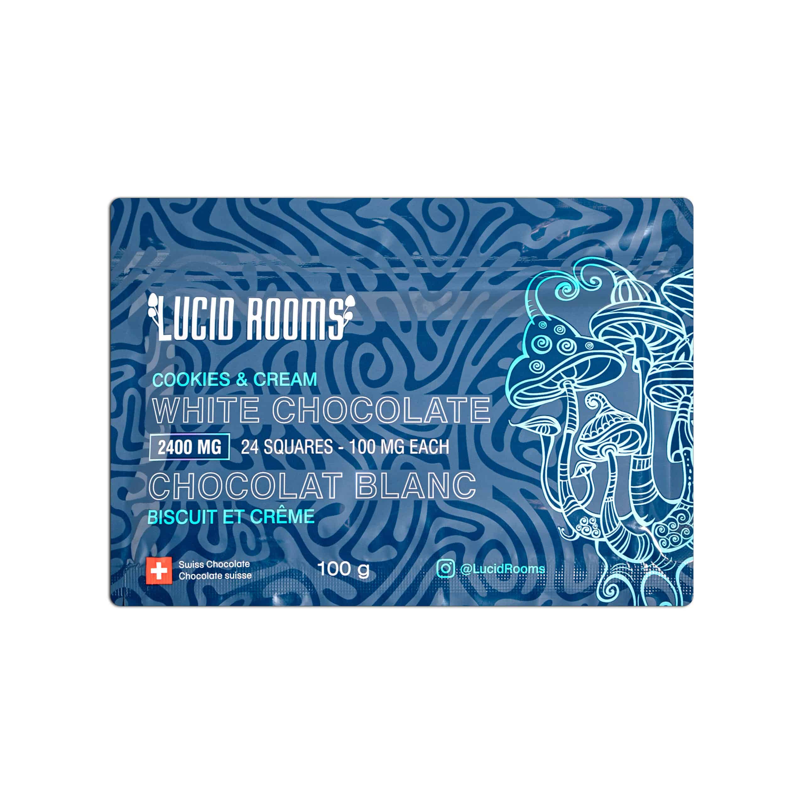 Lucid Rooms – Cookies & Cream White Chocolate Shroom Bar
