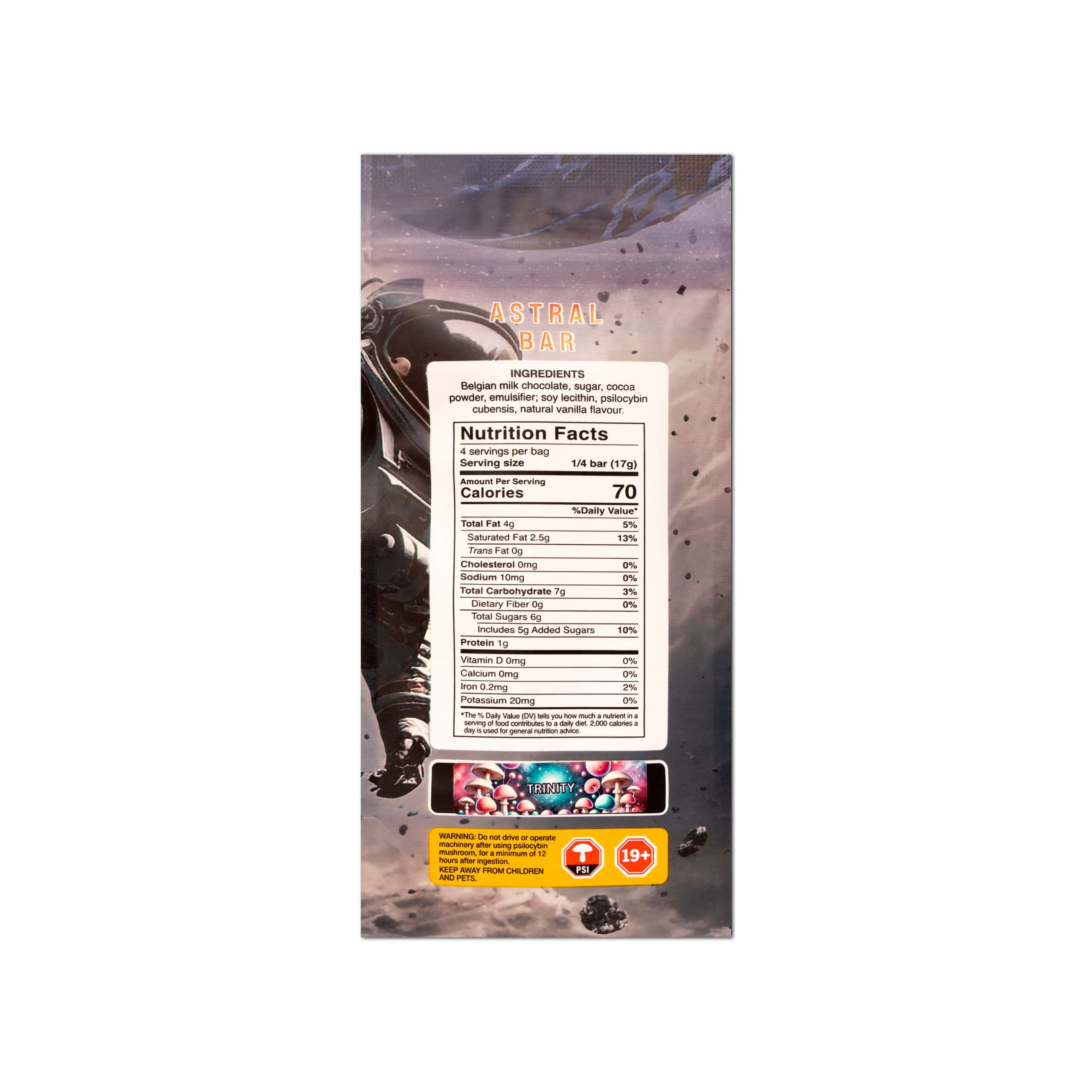 Astral Bars – Cookies N’ Cream – Psilocybin Chocolate 5 G Astral Bars – Cookies N’ Cream – Psilocybin Chocolate 5 G - Image 2